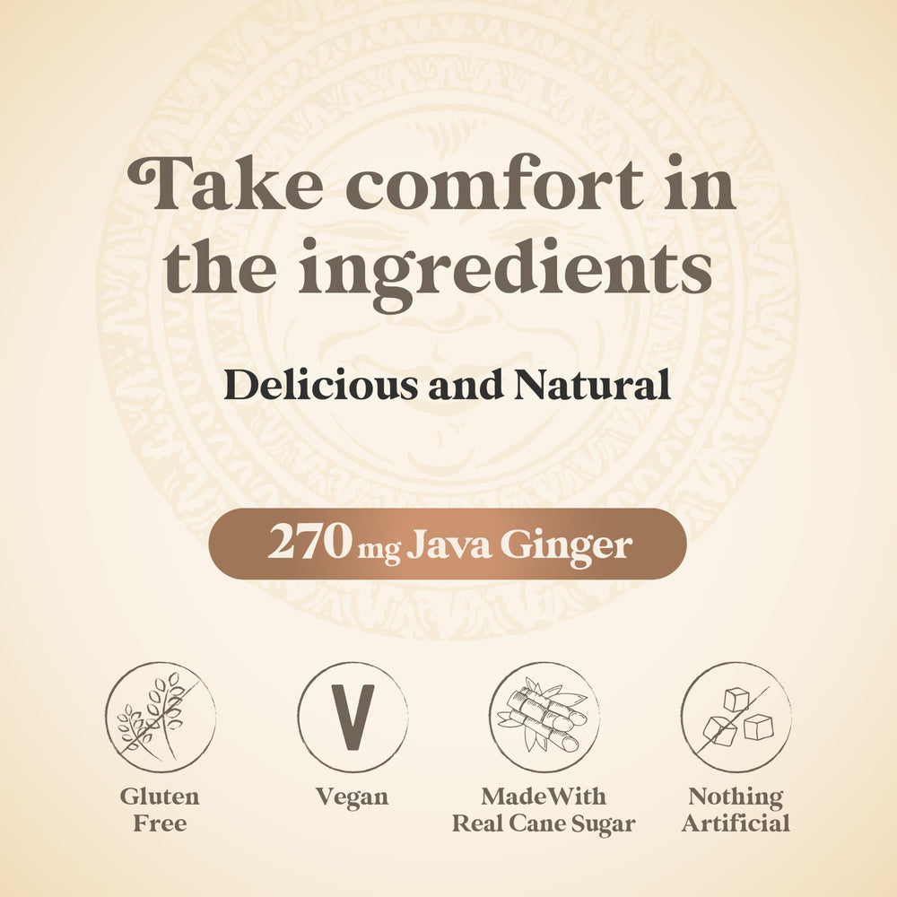 Chimes nutrition and ingredients label close-up to show transparency and sourcing