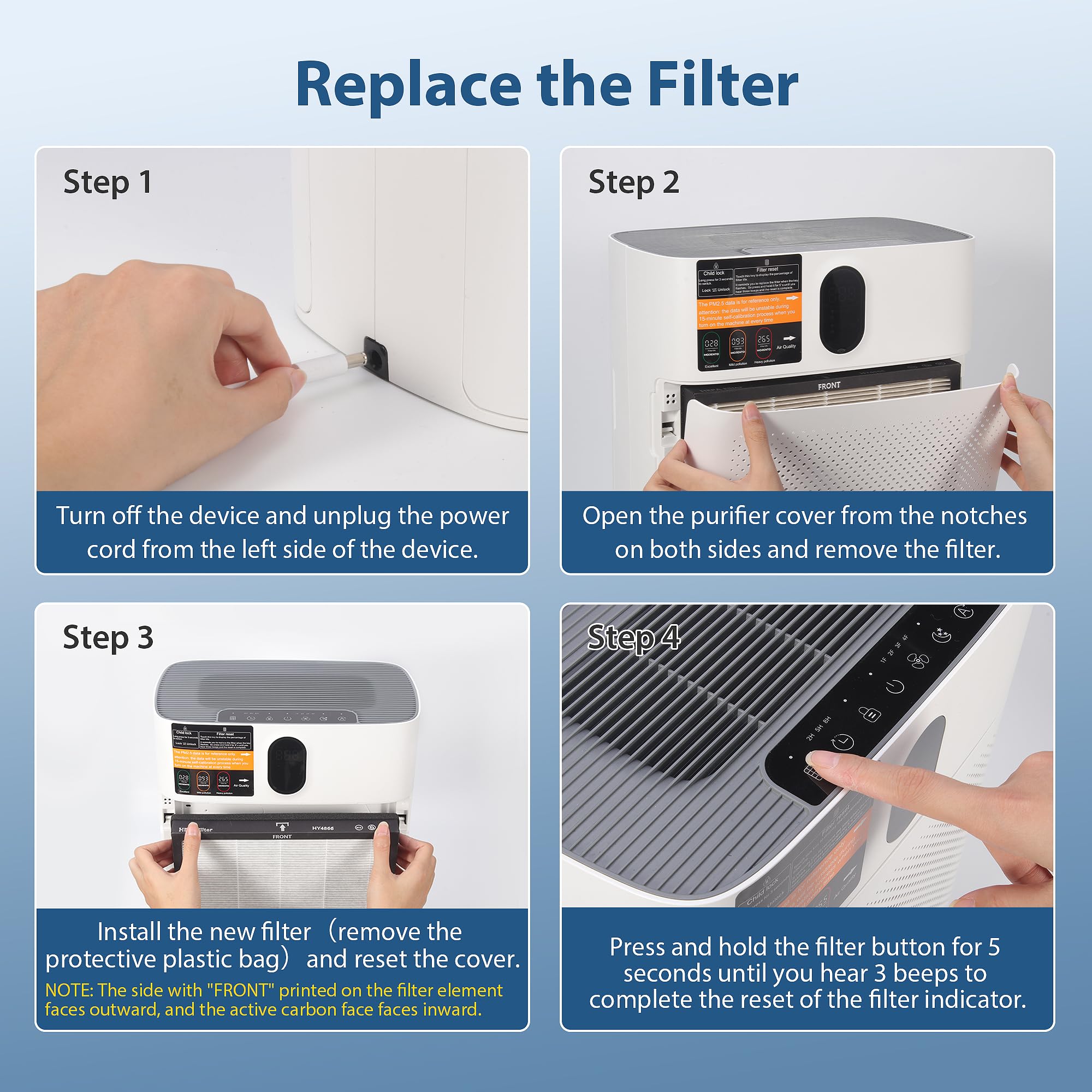 CHIVALZ filter in living room scene reducing dust and pet odors