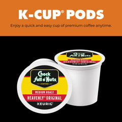 Chock Full o' Nuts pods spread on table illustrating portion convenience and quick access
