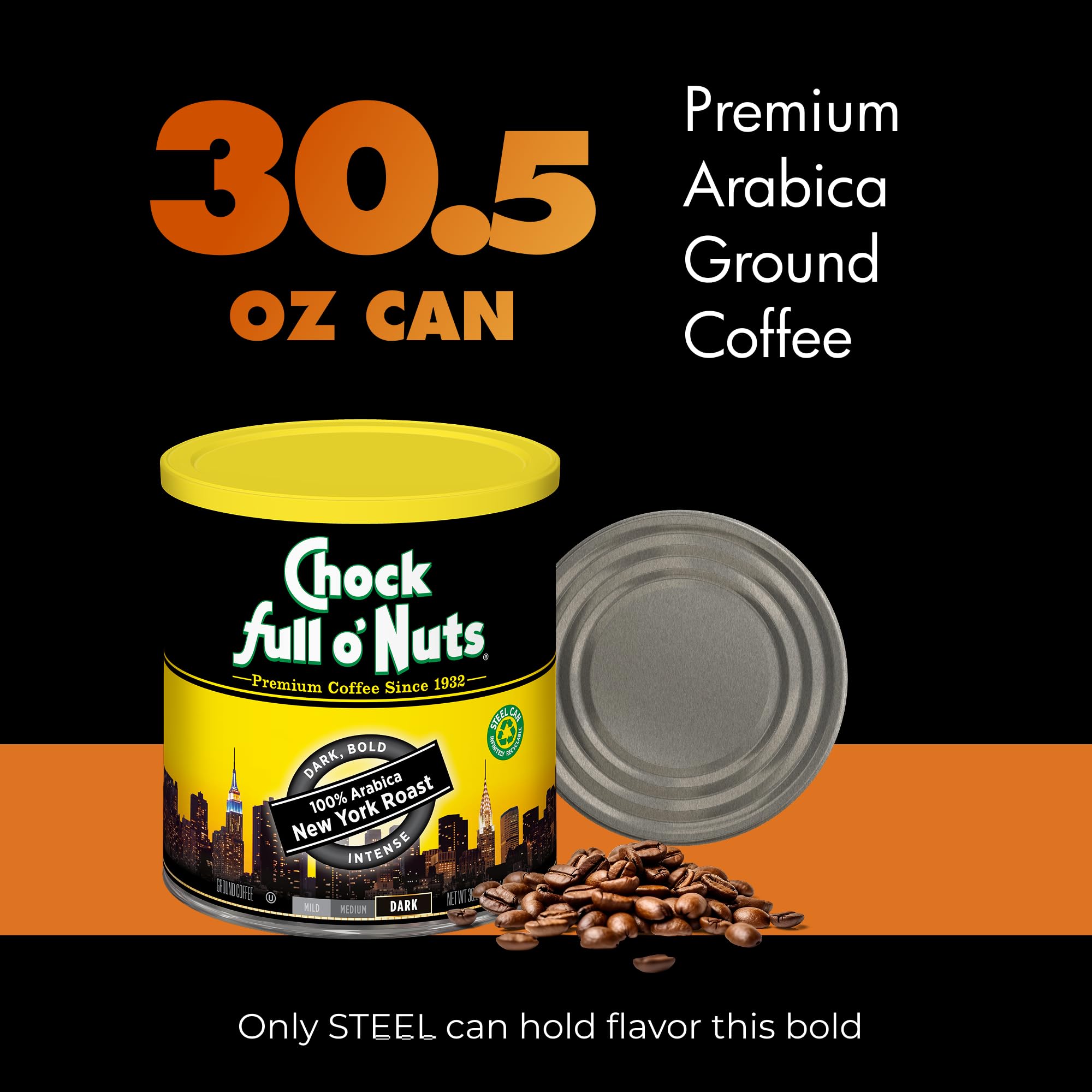 Chock Full o' Nuts brewed cup in a morning setting emphasizing bold flavor enjoyment