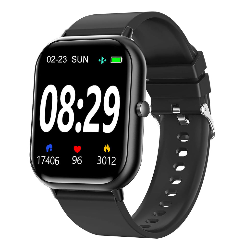 Choiknbo front display showing colorful watch face and clear notifications benefit readability