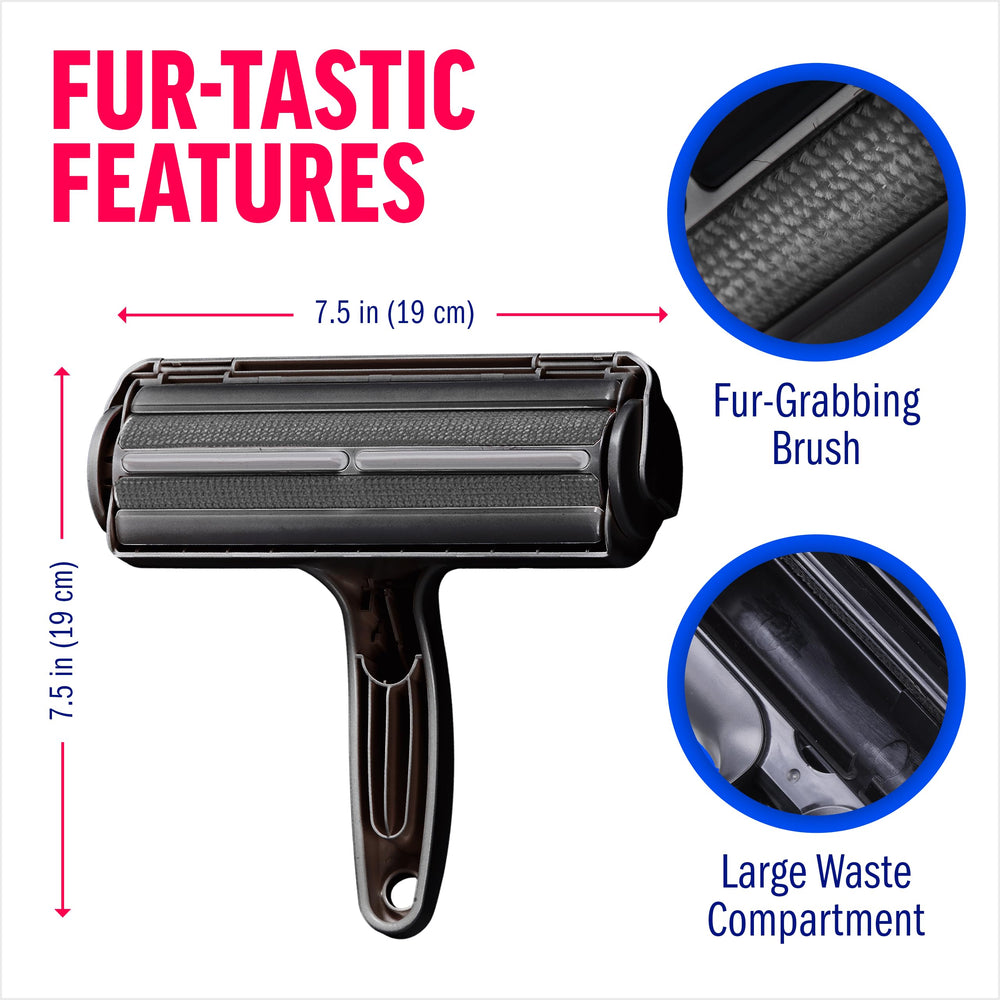 ChomChom Roller stored in a closet-ready bag, showing compact travel-friendly storage convenience