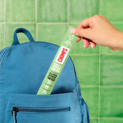 Chomps nutrition label close-up showing 12g protein and zero sugar per stick