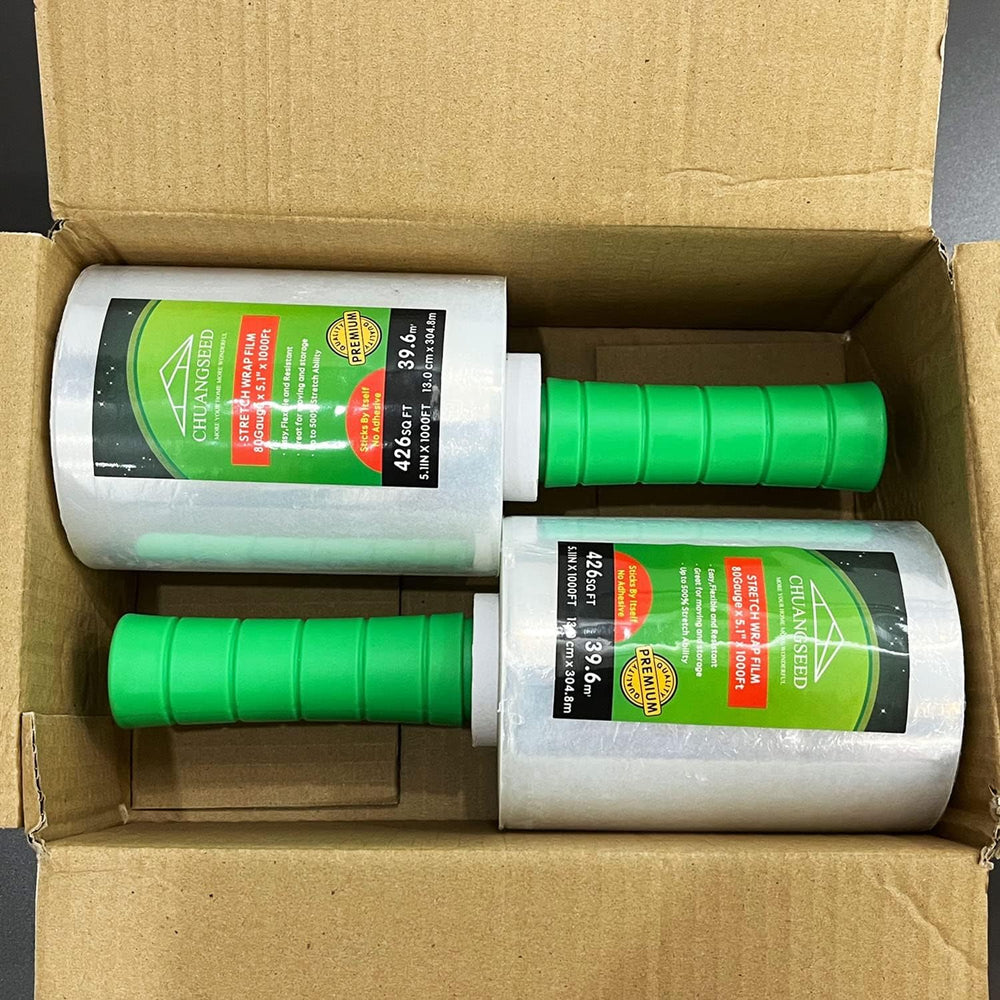 CHUANGSEED wrapped moving boxes in a van showing protection and clear label visibility