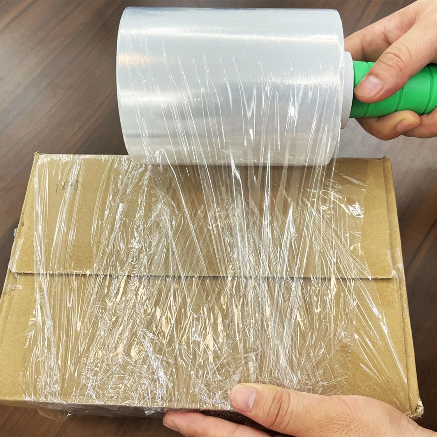 CHUANGSEED stretch wrap securing a pallet showing stable load during transport benefit