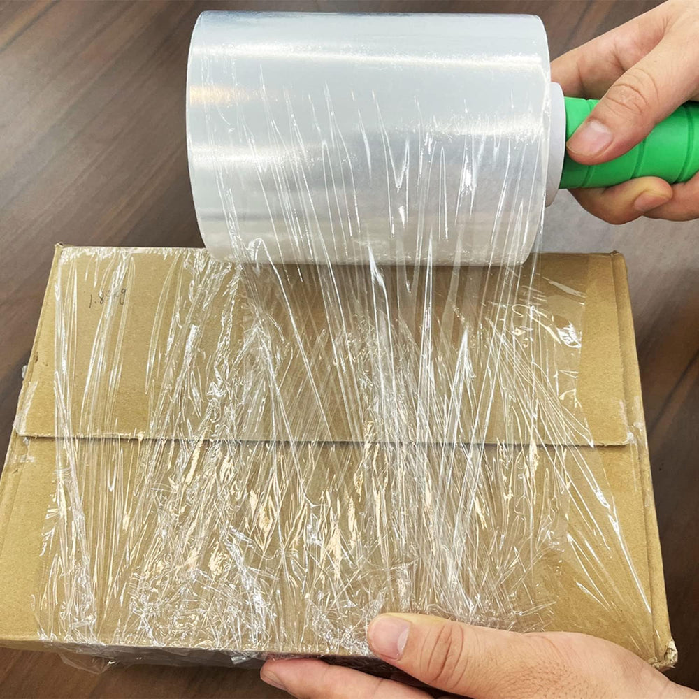 CHUANGSEED stretch wrap securing a pallet showing stable load during transport benefit