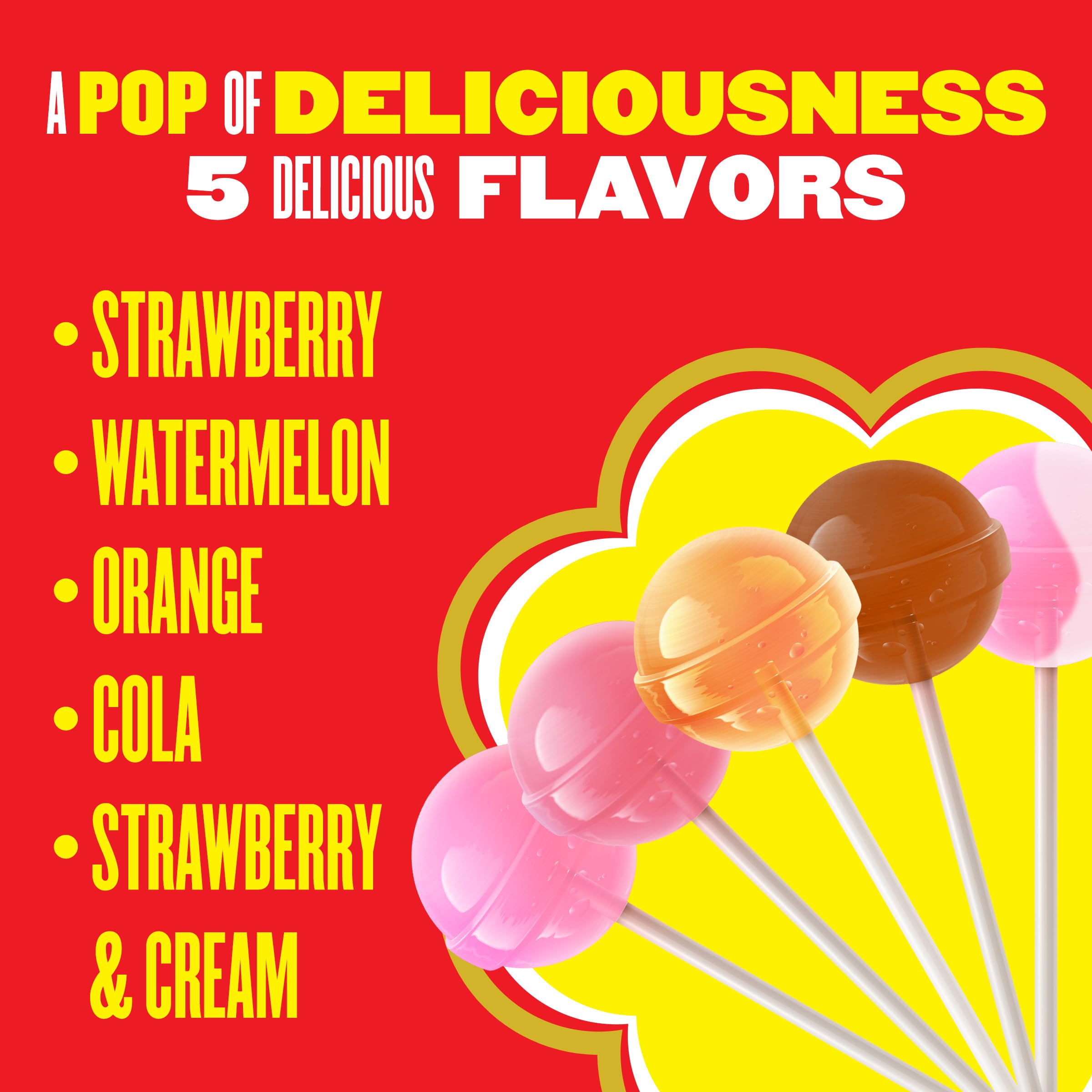 Chupa Chups individually wrapped lollipops ensuring freshness and hygiene