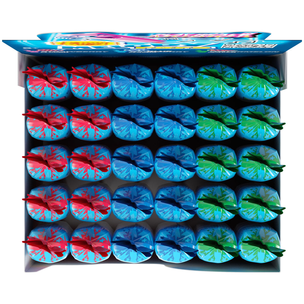 Three Chupa Chups Melody Pops in Strawberry Blue Raspberry Watermelon for flavor variety