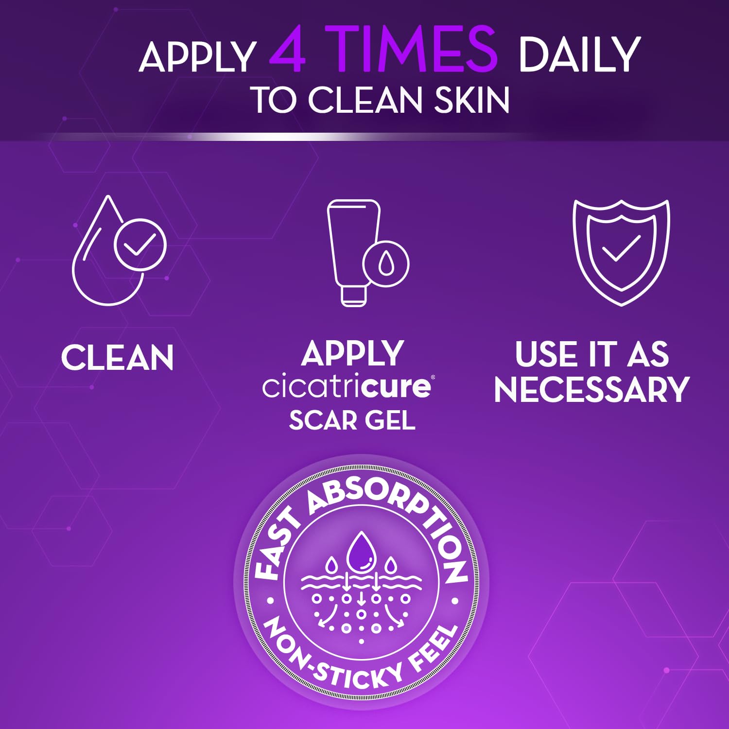 Cicatricure on bathroom counter lifestyle shot for daily routine