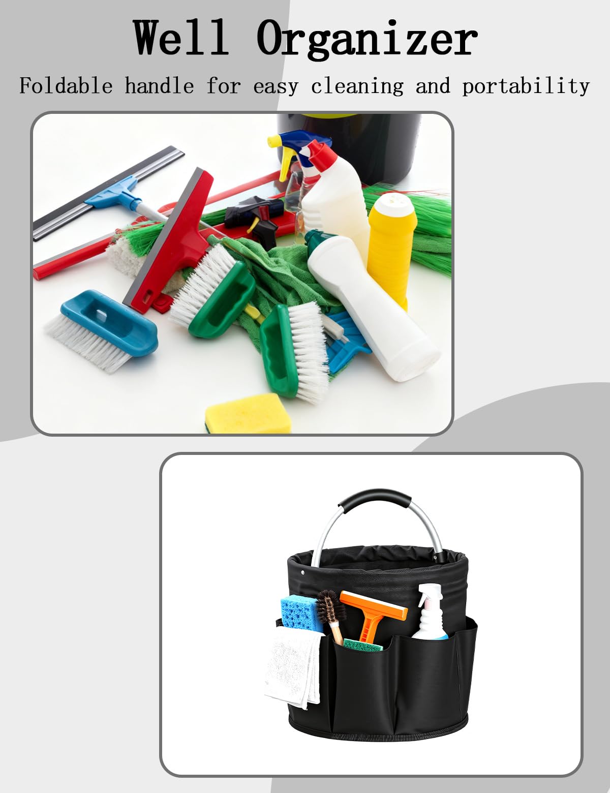CIHTL holding garden tools illustrating portable protection and order