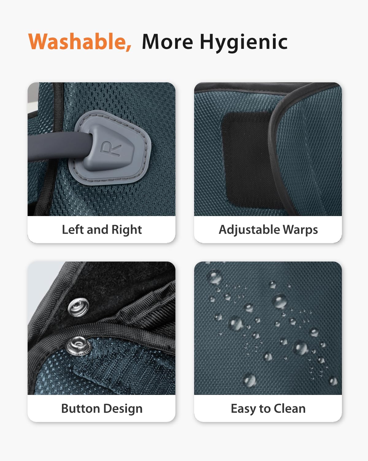 CINCOM removable inner lining detail indicating breathable, washable fabric care