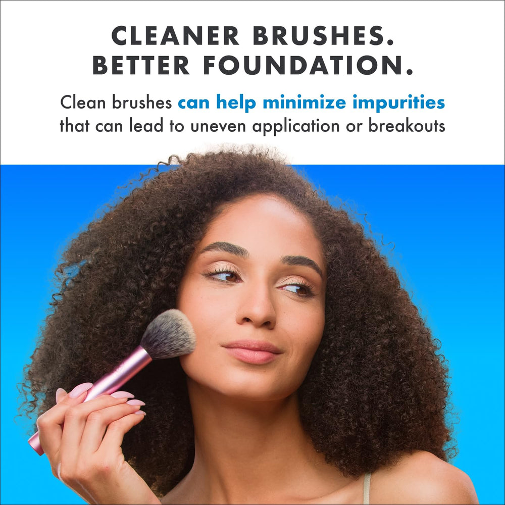 Cinema Secrets side-by-side bristles before and after cleaning showing restored softness