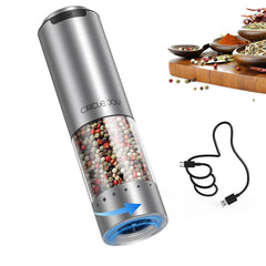 CIRCLE JOY front view stainless steel grinder showing sleek design and durability
