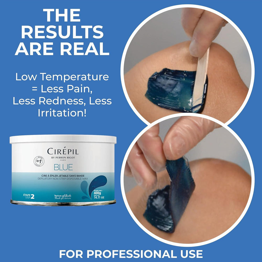 Cirepil blue used on underarm displaying reduced redness and comfort
