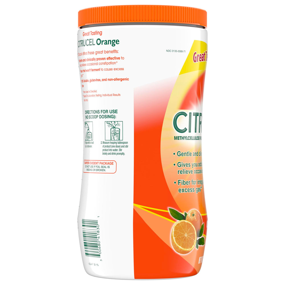 CITRUCEL serving preparation step-by-step demonstrating how to mix and drink promptly