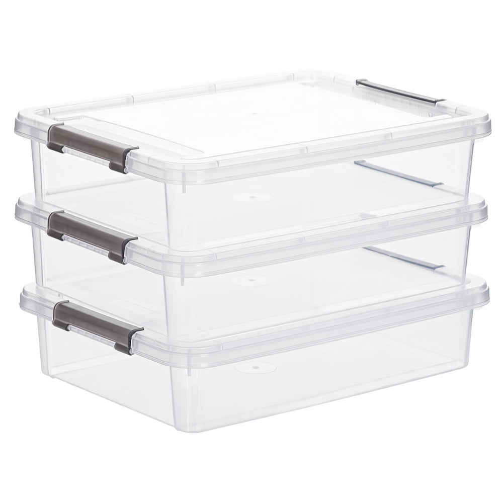 Citylife front view of three stacked bins showing compact protection