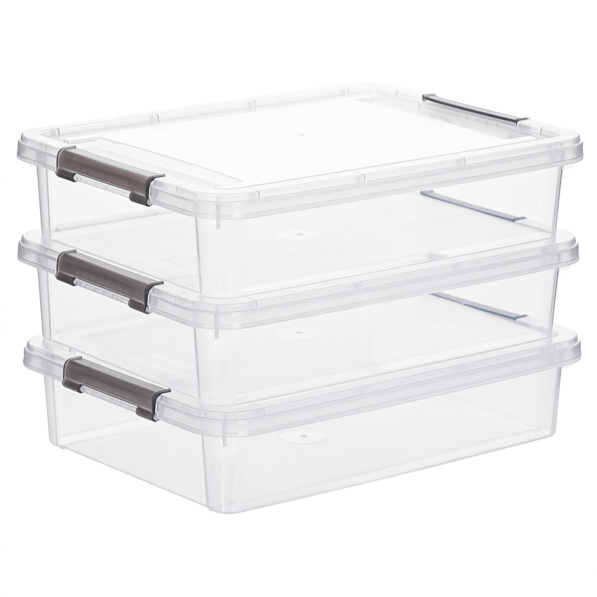 Citylife front view of three stacked bins showing compact protection