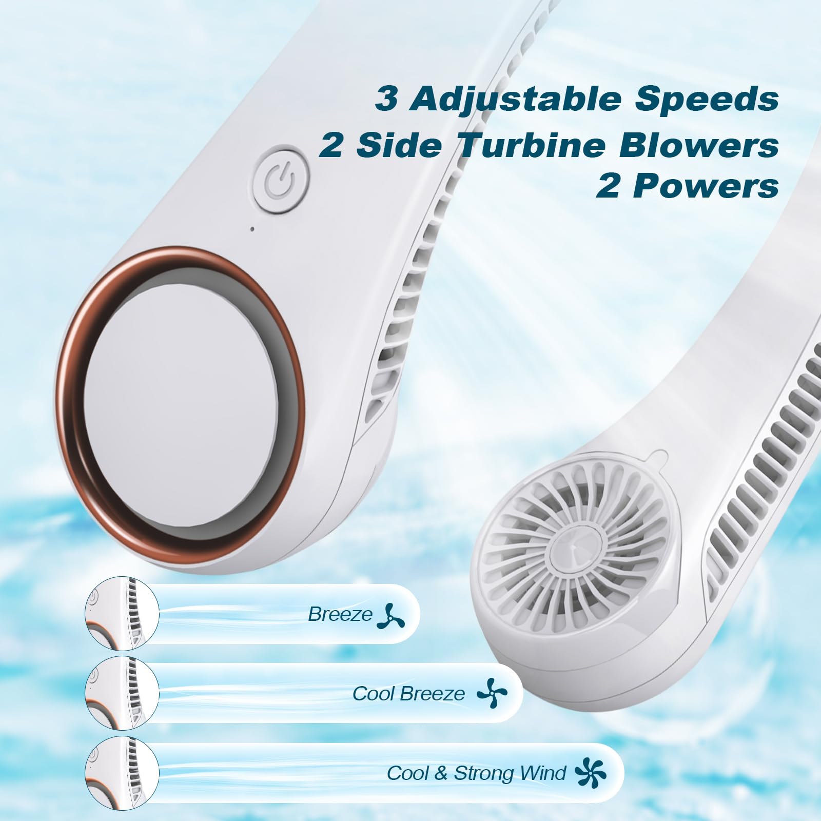 CIVPOWER close-up of 78 vents showing bladeless airflow safety and even breeze
