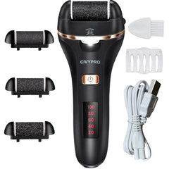 CIVYPRO front view electric foot file showing ergonomic handle for comfortable grip