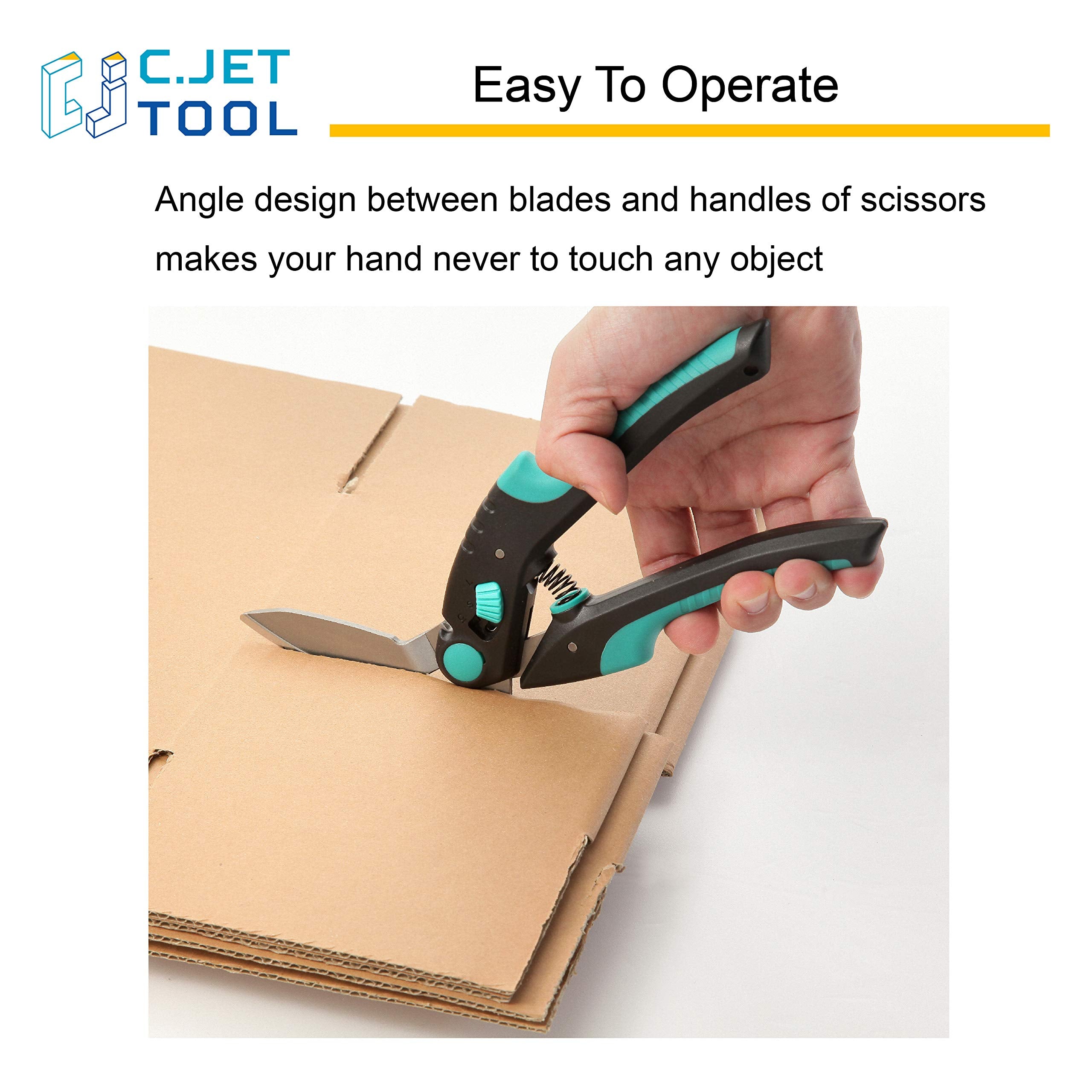 C.JET TOOL flat-bottom blade parallel to floor protecting subfloor surfaces