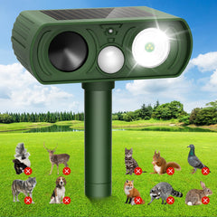 CKCOEO front view of green repellent showing controls and benefits