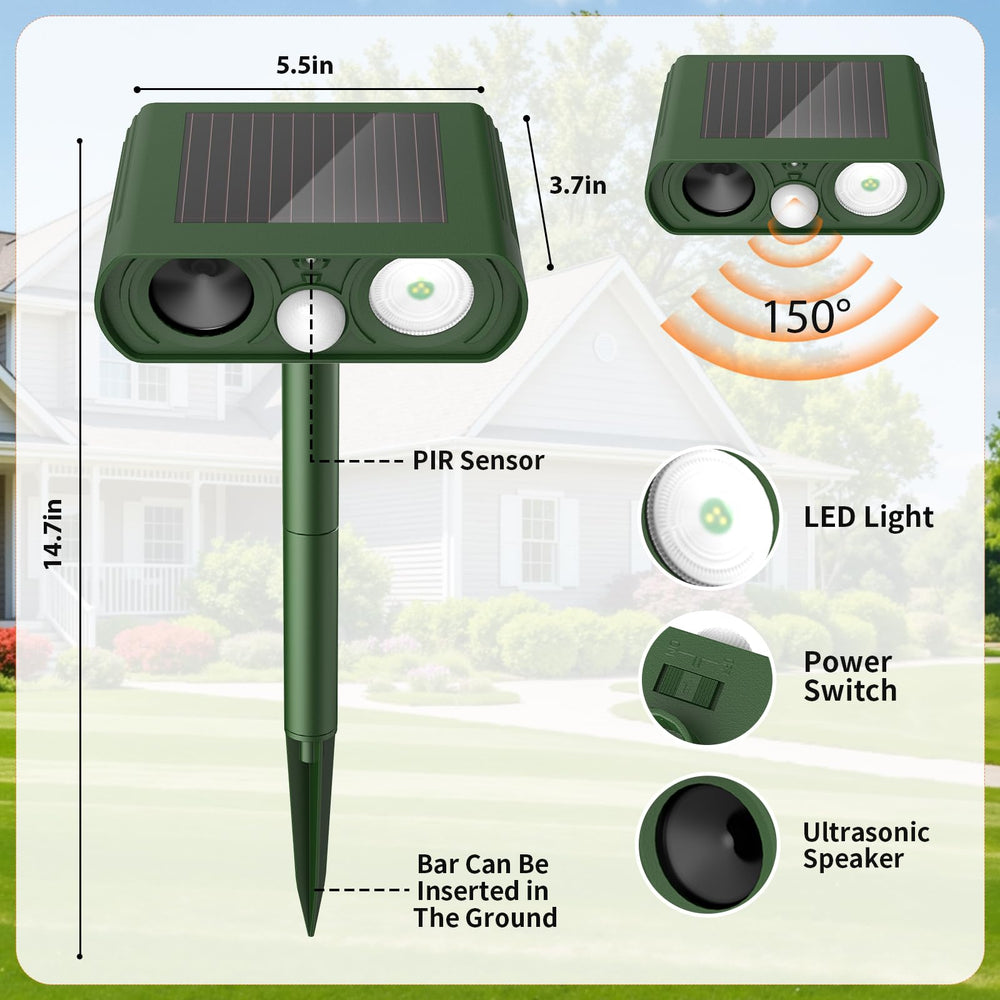 CKCOEO installed in yard demonstrating weatherproof animal protection