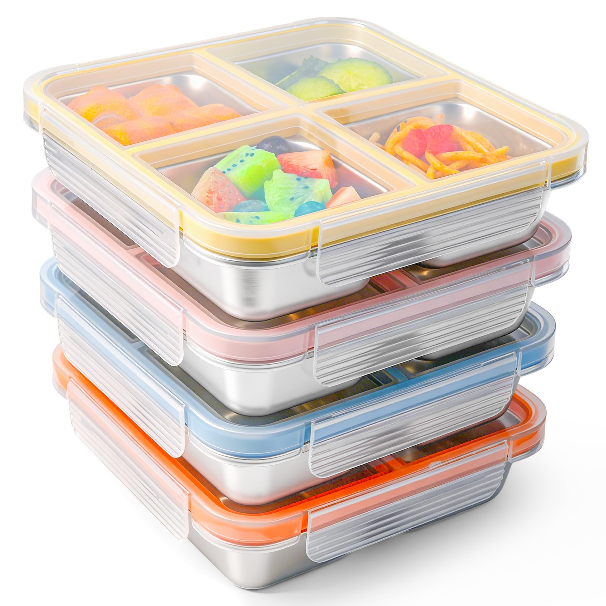 clamder front packaging view showing four containers and value