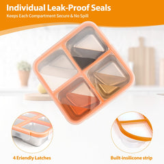 clamder lid close-up showing silicone seal for leak protection