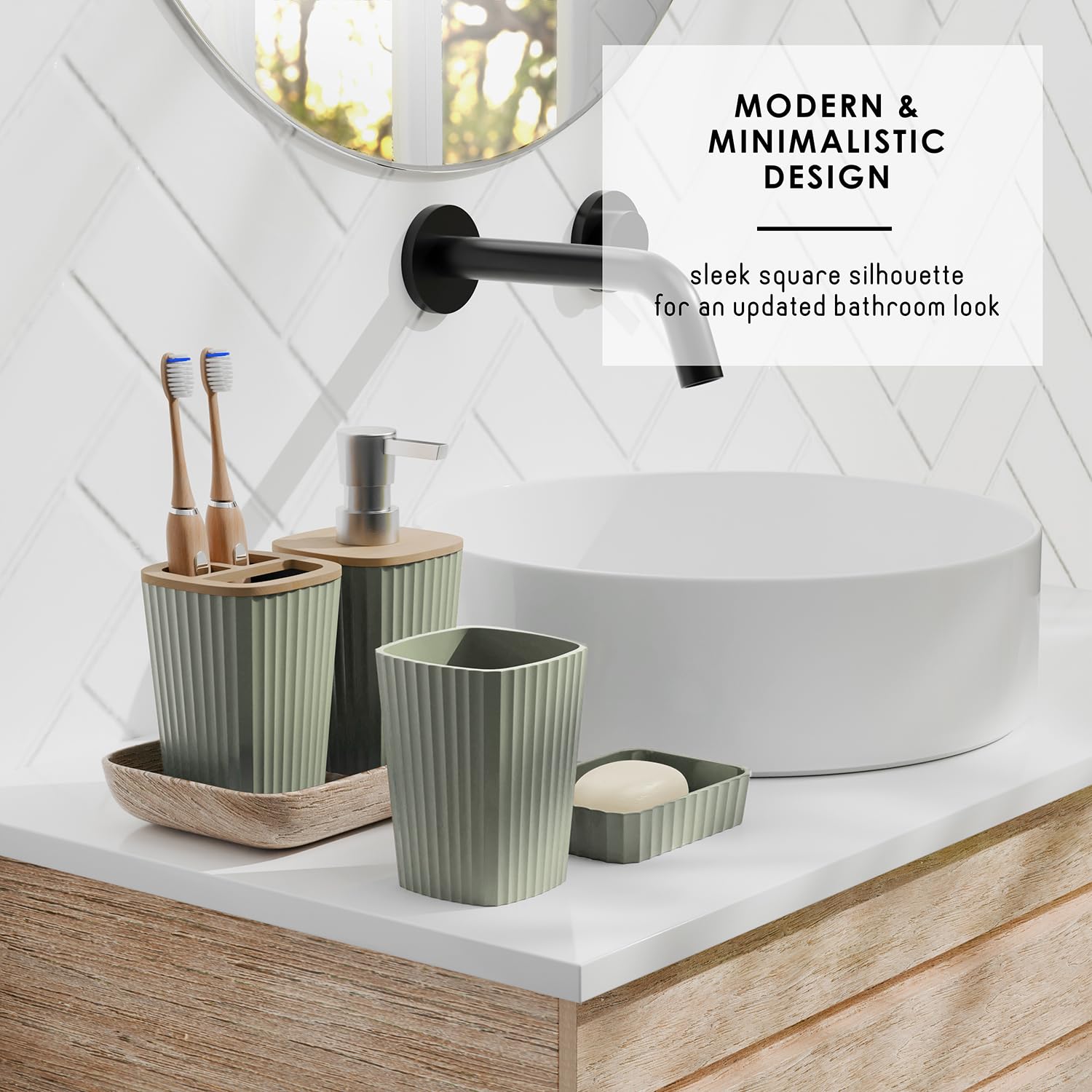 Clara Clark clear shower liner with weighted hem and rust-resistant hooks for splash control