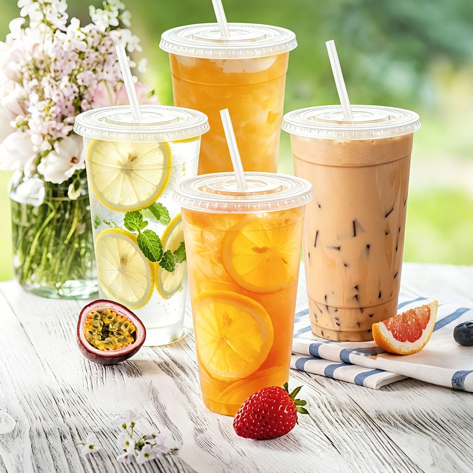 Clawsoff stacked cups demonstrating compact storage and space saving