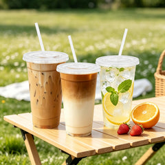 Clawsoff straw and lid detail showing secure fit for fast assembly