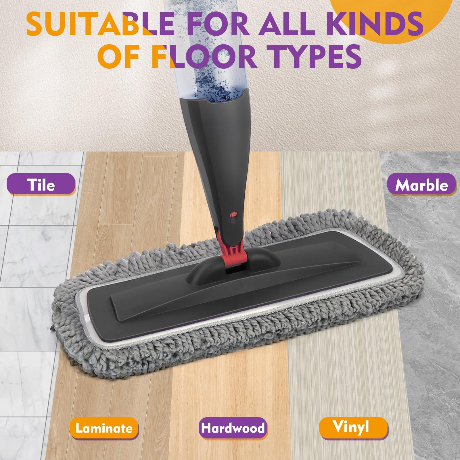CLDREAM handle and trigger one-hand operation for faster mopping