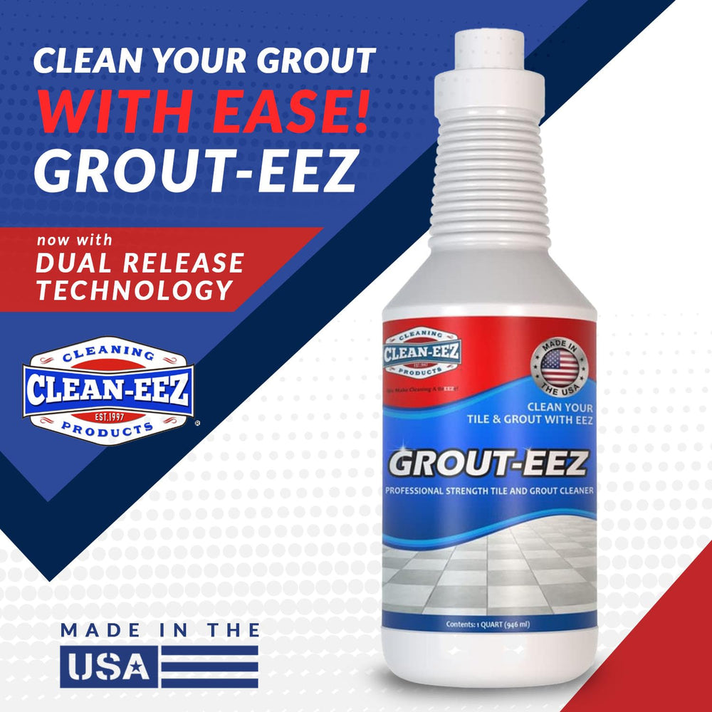 Foamy texture of Clean-eez on tile showing active cleaning action