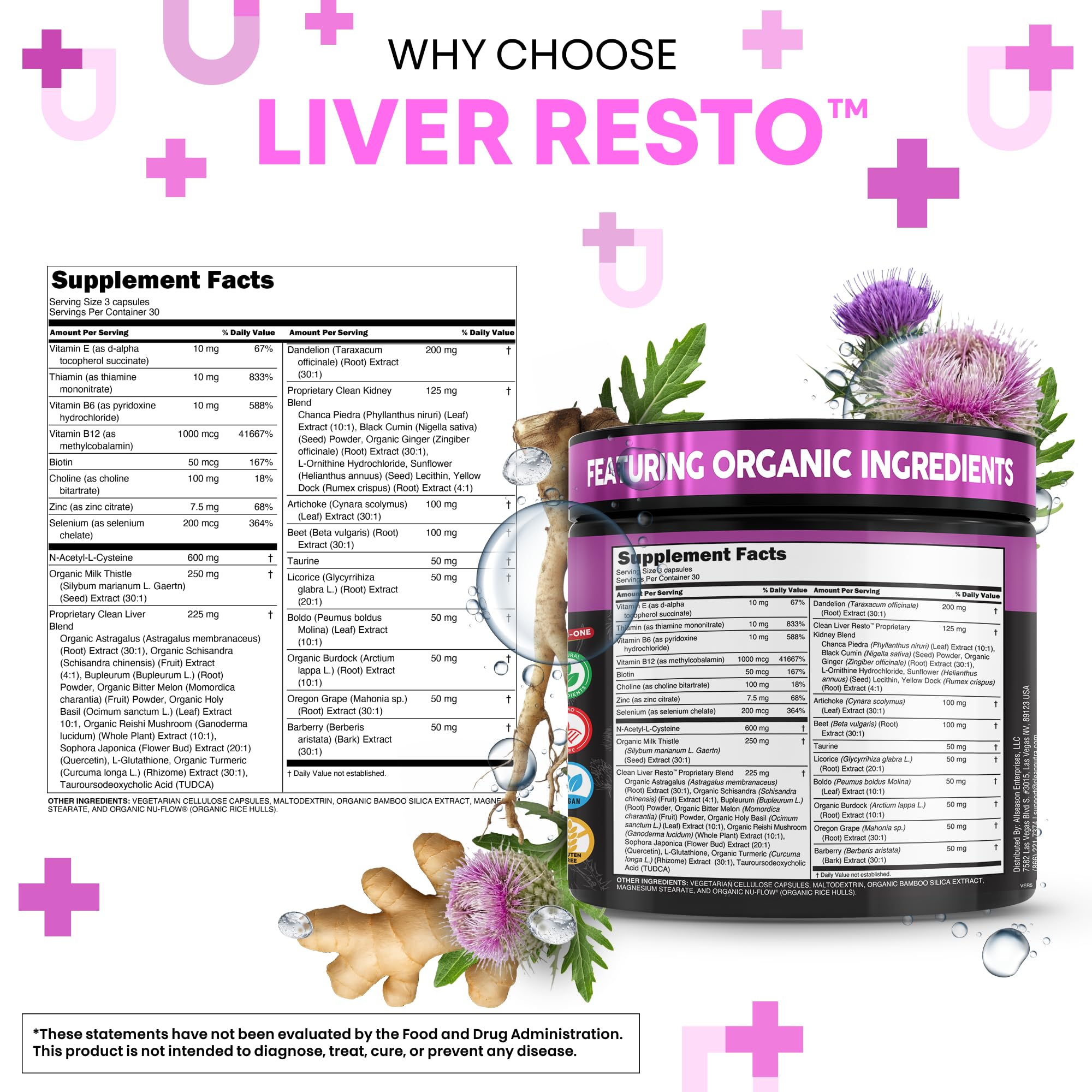 Clean Nutraceuticals bottle open displaying capsules for simplified dosing