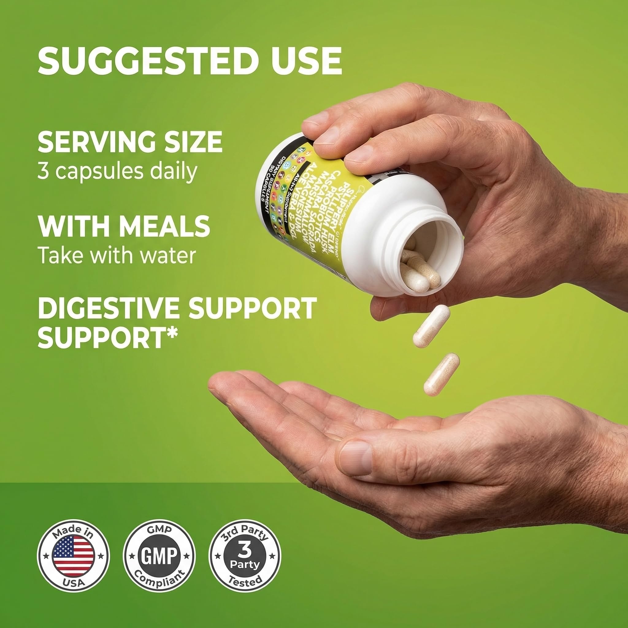 Clean Nutraceuticals flatlay of slippery elm, marshmallow root and aloe vera representing natural support