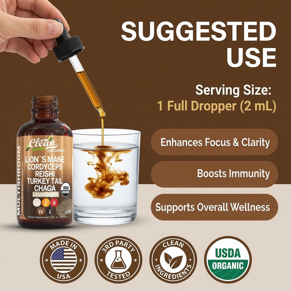 Clean Nutraceuticals drops mixed into tea demonstrating daily use