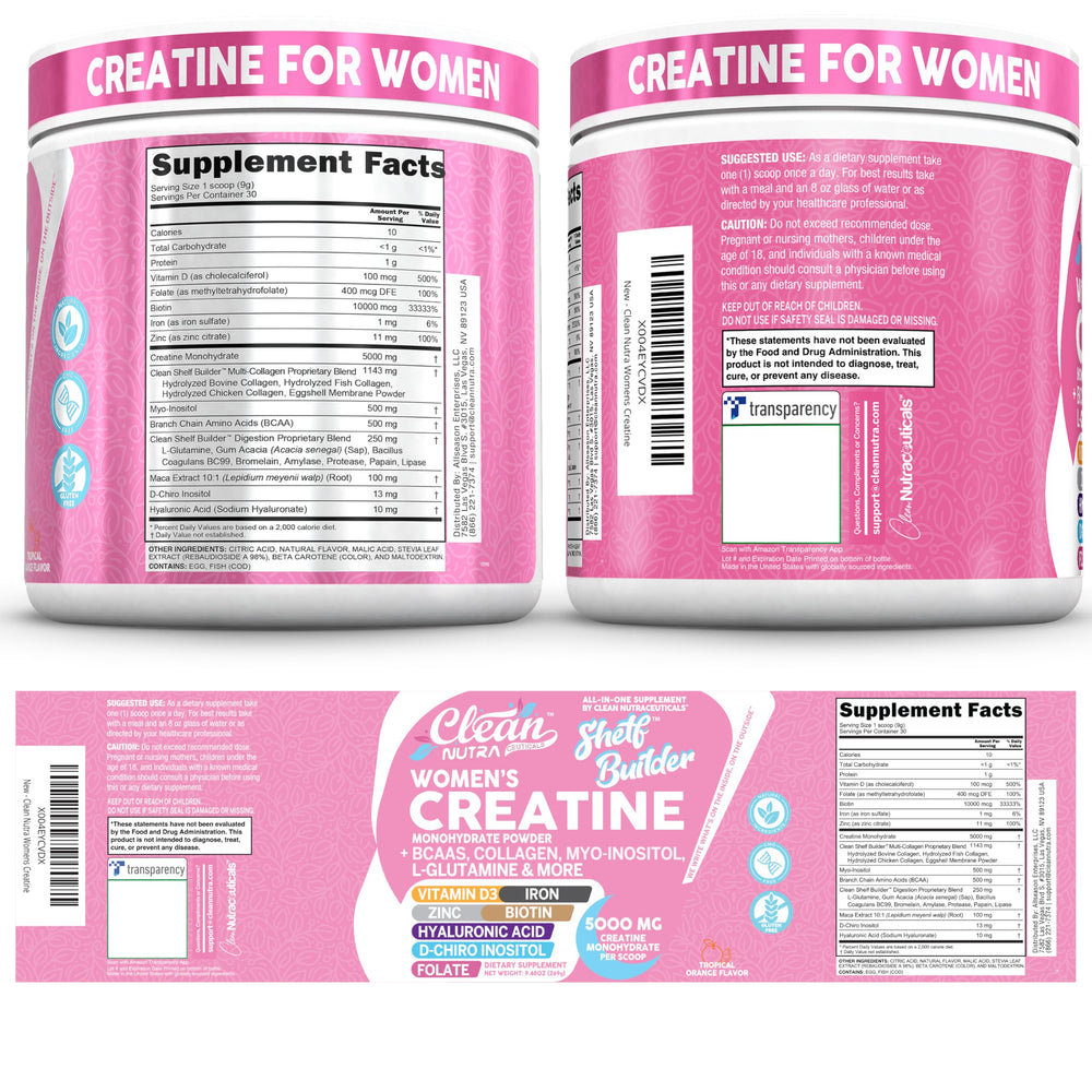 Clean Nutraceuticals label close-up displaying ingredients for informed choice