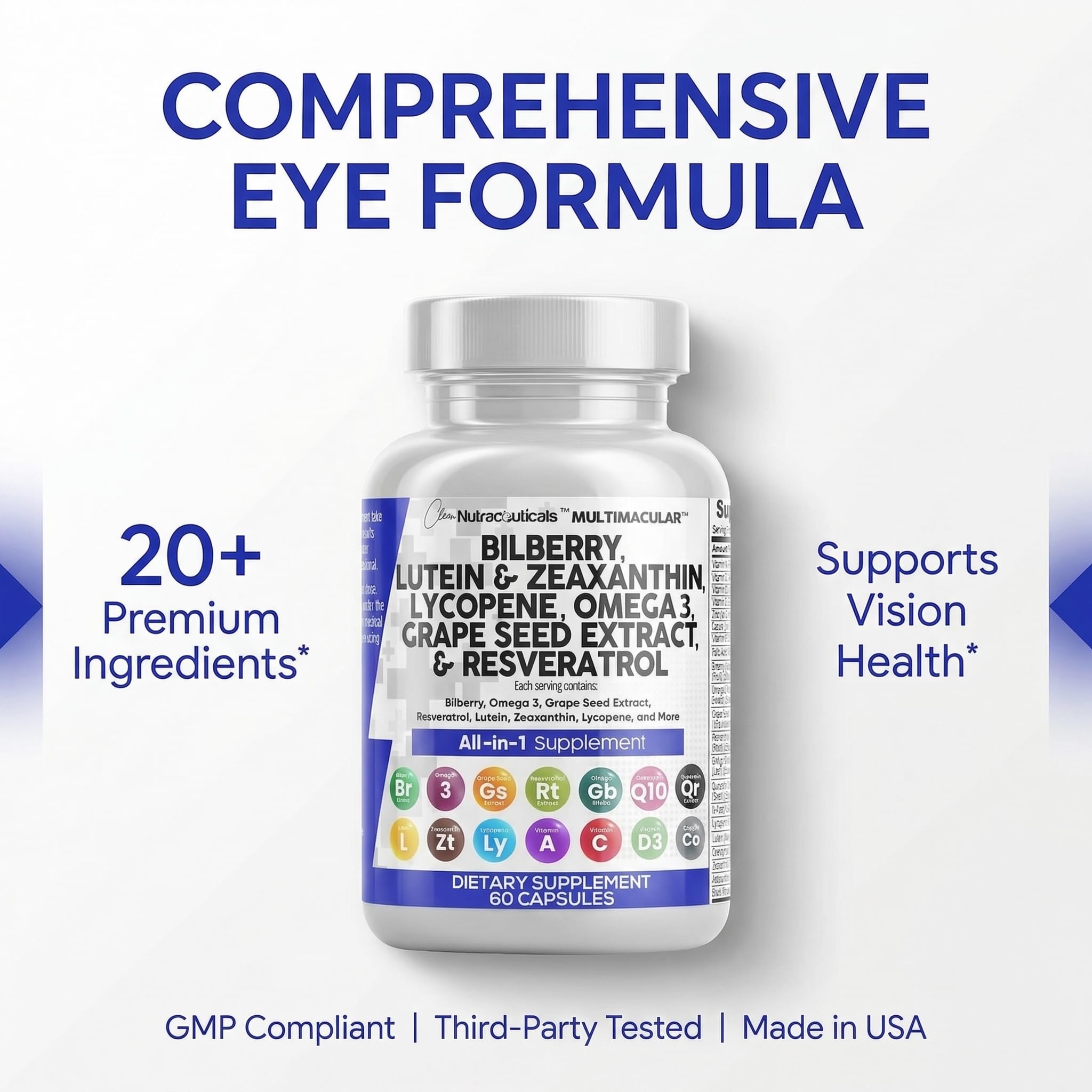 Clean Nutraceuticals used at a desk promoting visual comfort during screens