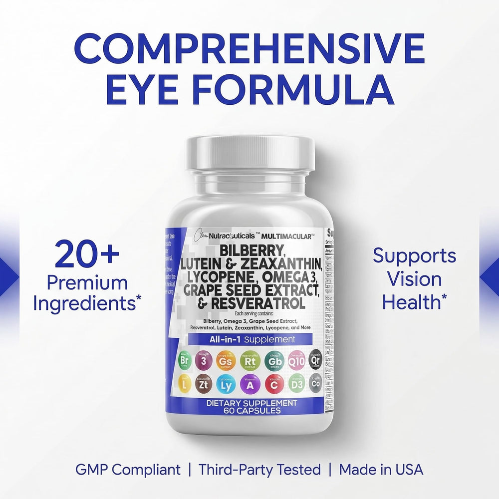Clean Nutraceuticals used at a desk promoting visual comfort during screens