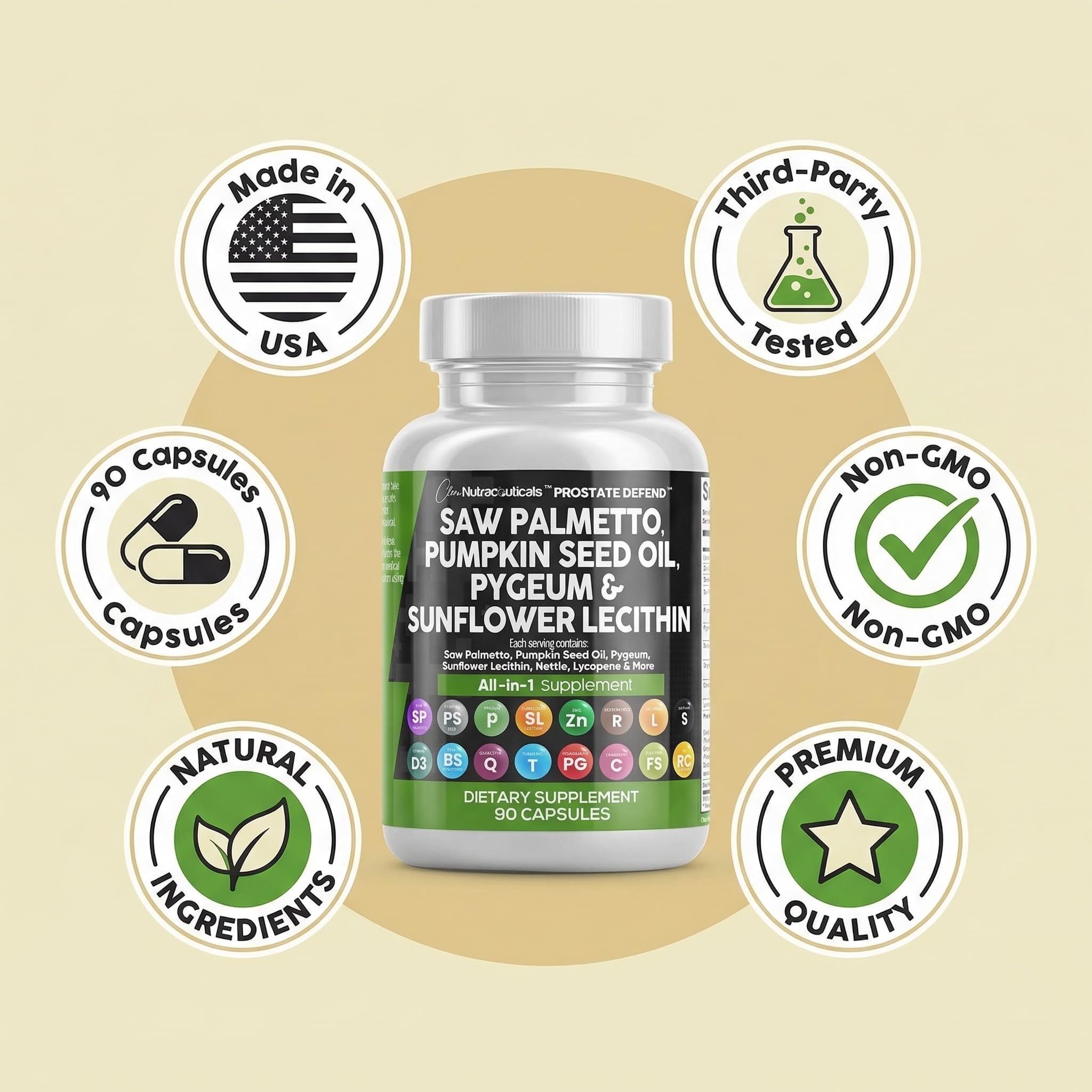 Clean Nutraceuticals lifestyle image of man holding bottle showing daily use