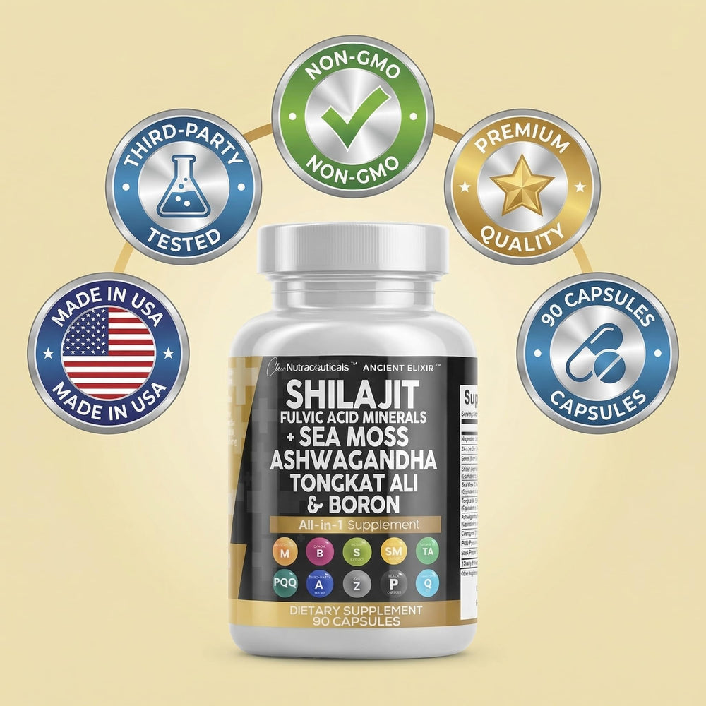 Clean Nutraceuticals bottle on bathroom counter portraying morning routine ease