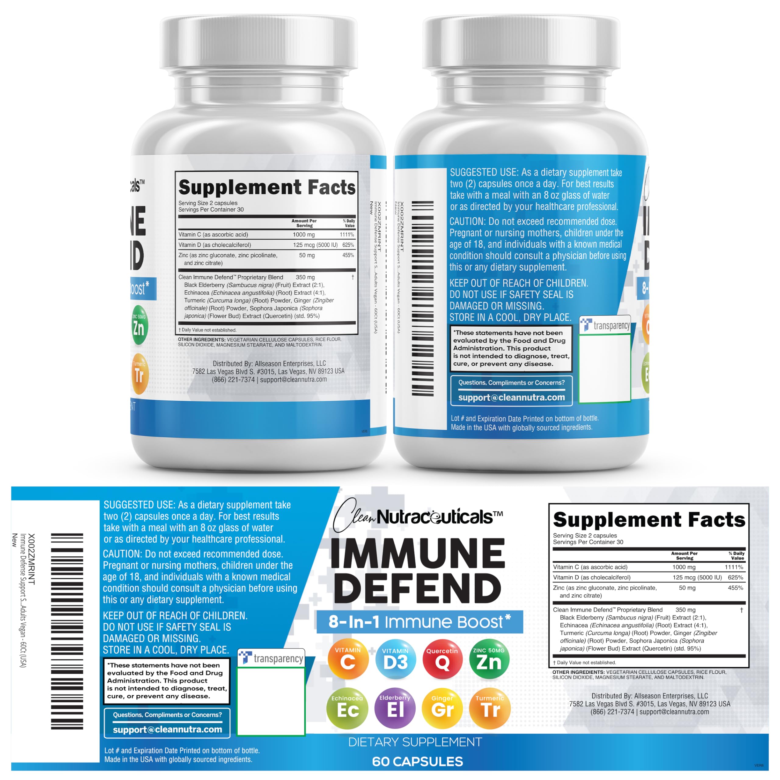 Clean Nutraceuticals sealed manufacturing bottle representing quality and safety