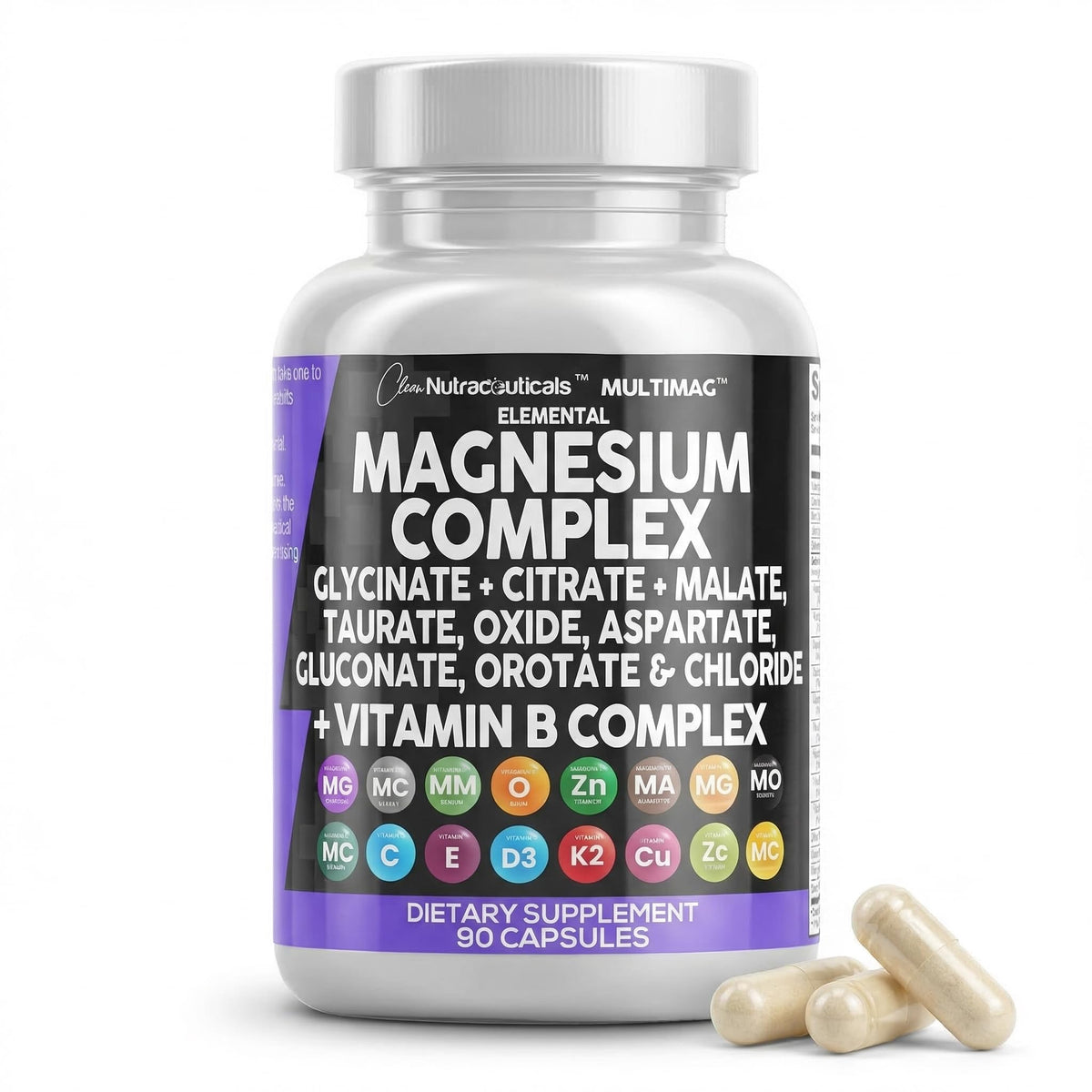 Clean Nutraceuticals MultiMag front packaging showing full label and benefits