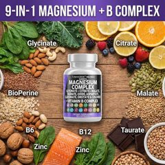 Clean Nutraceuticals supplement facts closeup showing multi-magnesium ingredient list