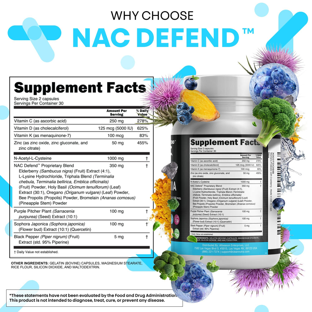 Clean Nutraceuticals nutrition label close-up showing ingredient amounts and dosage