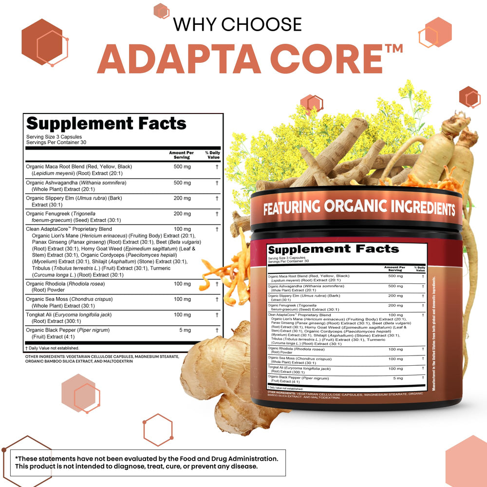 Open bottle with Clean Nutraceuticals capsules poured out showing one month supply convenience