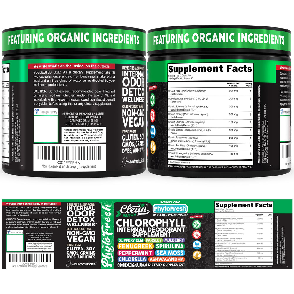 Clean Nutraceuticals recyclable packaging close-up indicating sustainable sourcing