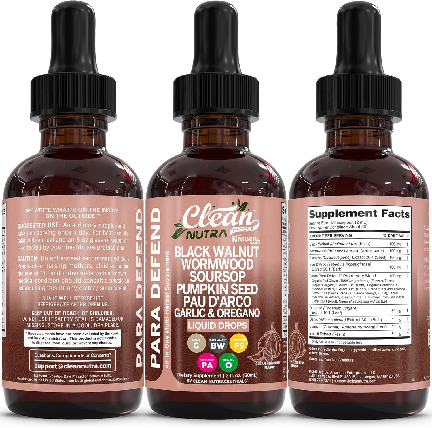 Clean Nutraceuticals pumpkin seed and garlic close-up emphasizing nutrient sources