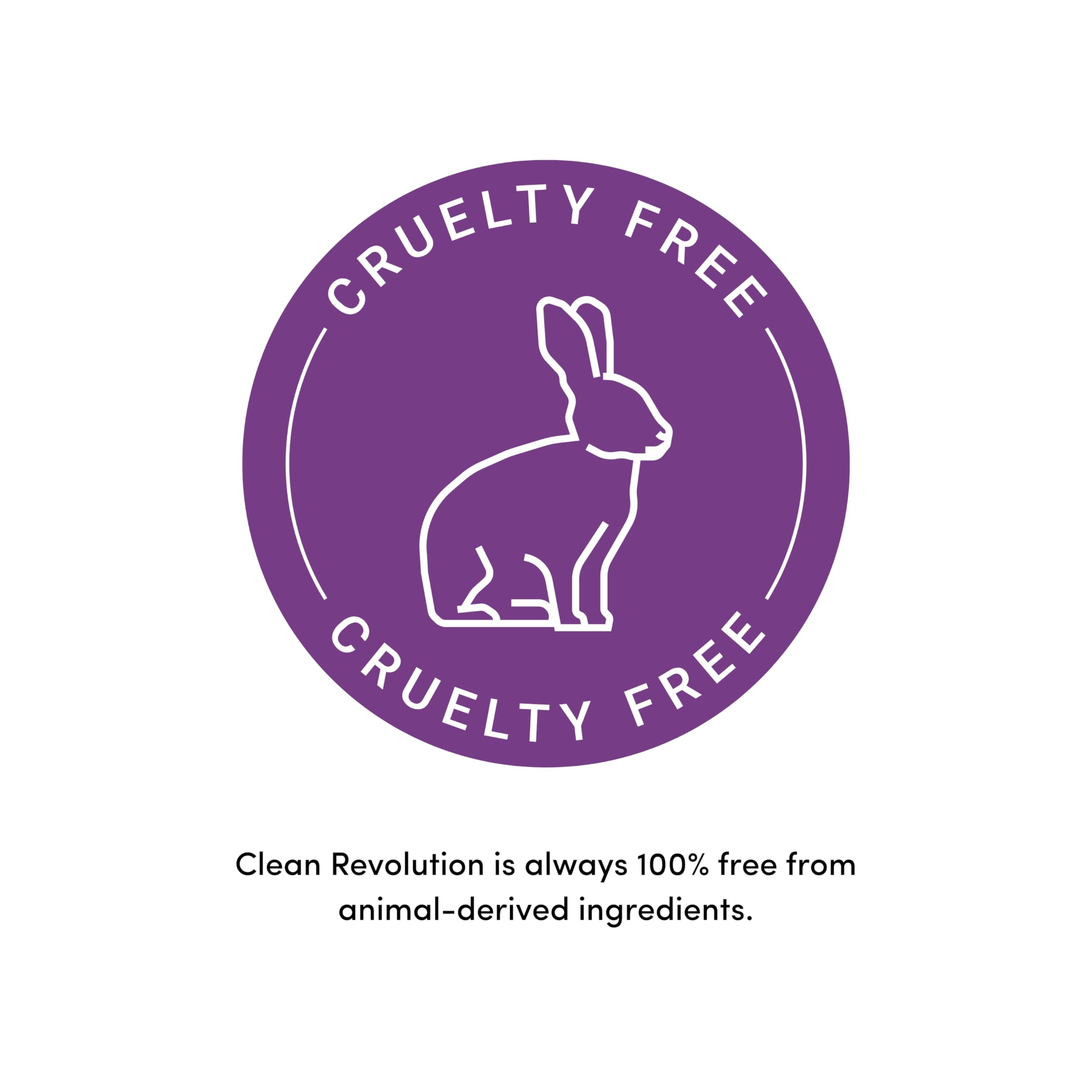 Clean Revolution bottle on bathroom counter adding a subtle lavender fragrance to the space