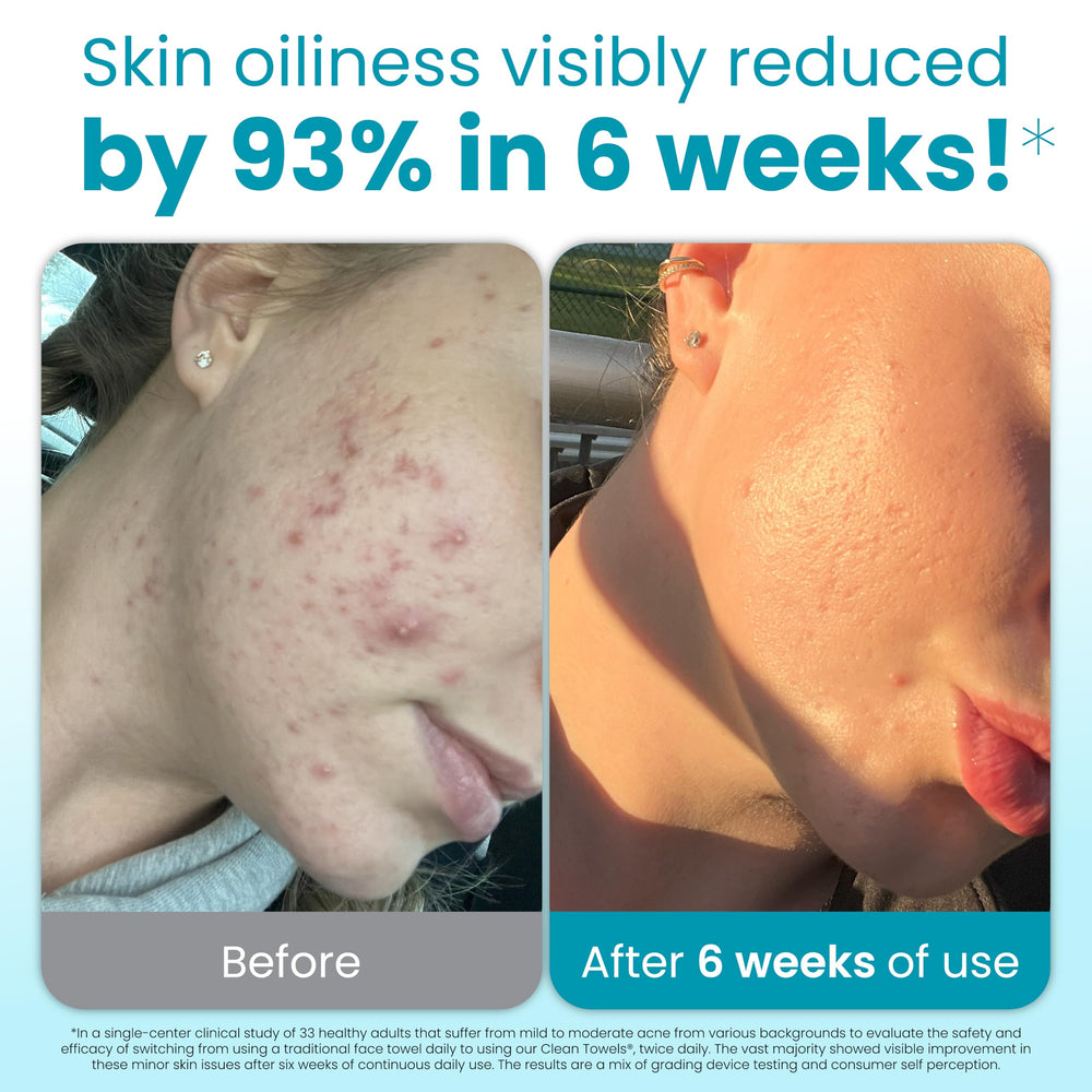 CLEAN SKIN CLUB close-up of raised-dot texture highlighting effective exfoliation